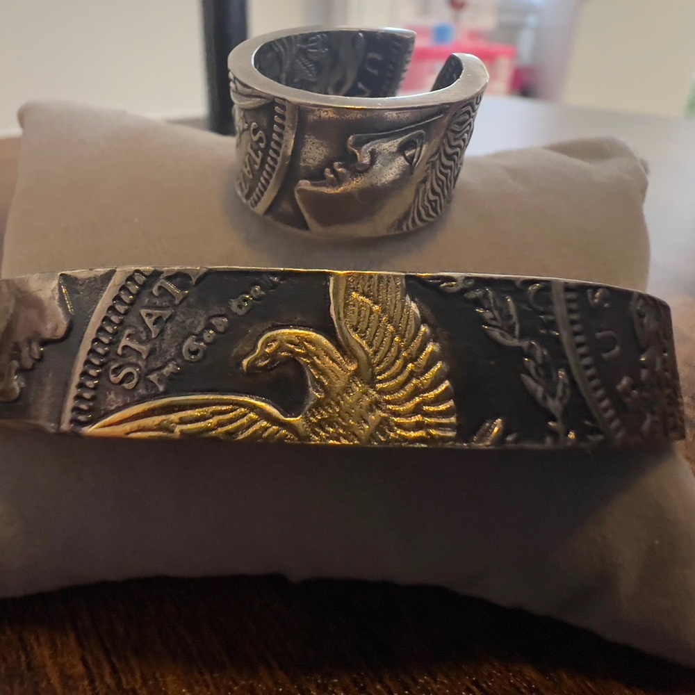 Gold and Silver Men's Jewelry Set